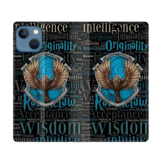 Housse Cuir Portefeuille Pour Iphone 14 (6.1) Harry Potter Serdaigle