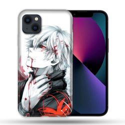 Coque Compatible MagSafe Pour Iphone 14 Pro Max (6.7) Manga Tokyo Ghoul Kaneki Blanc