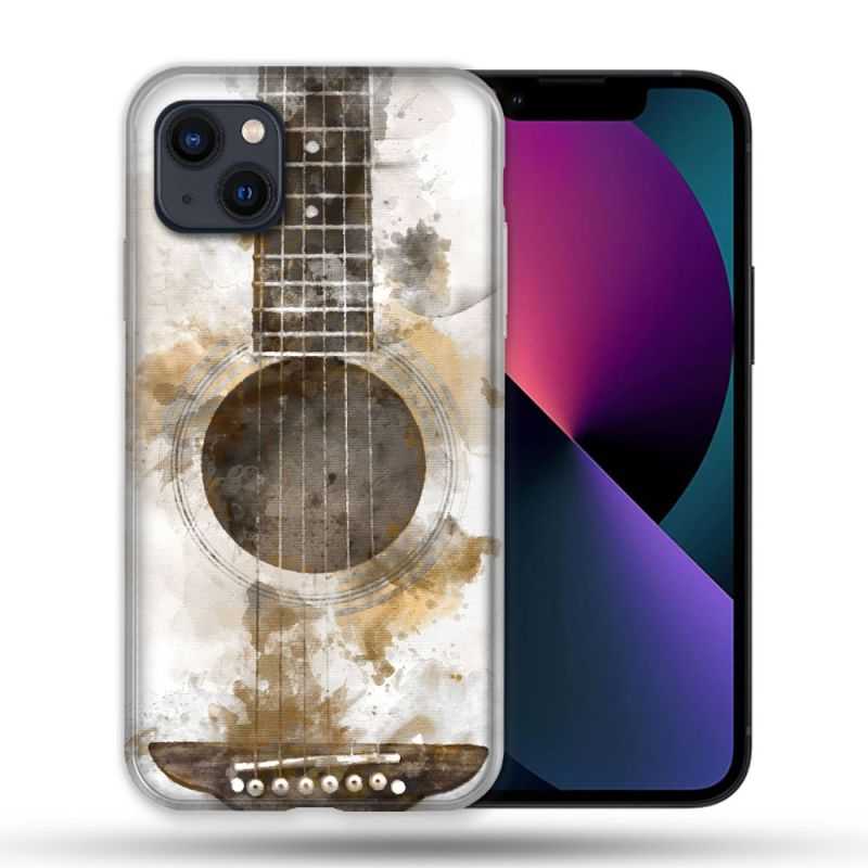 Coque Compatible MagSafe Pour Iphone 14 Pro Max (6.7) Musique Guitare Tag