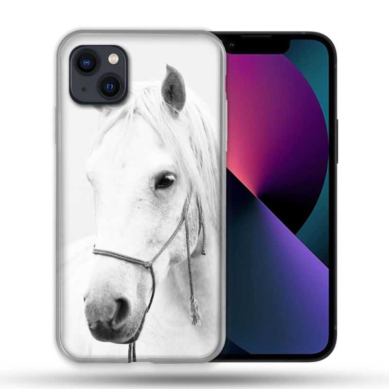 Coque Pour Iphone 14 Pro Max (6.7) Animal Cheval Cristal