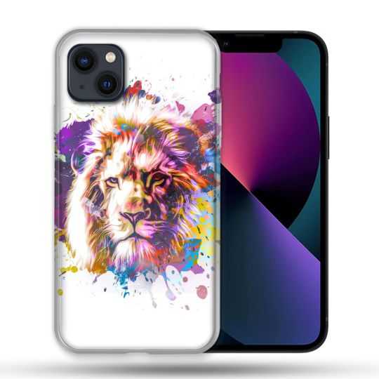 Coque Pour Iphone 14 Pro Max (6.7) Animal Lion Tag