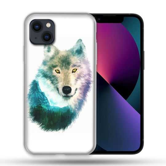 Coque Pour Iphone 14 Pro Max (6.7) Animal Loup Montagne