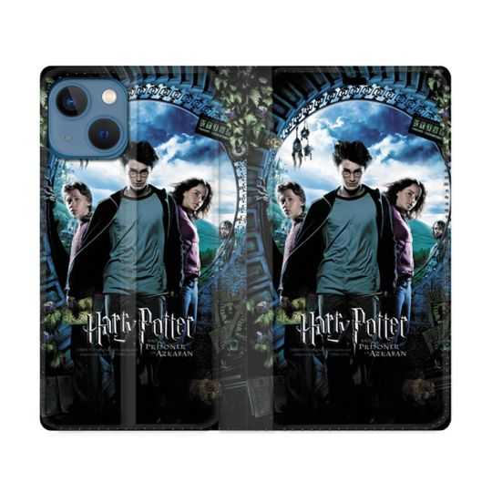 Housse Cuir Portefeuille Pour Iphone 14 (6.1) Harry Potter Azkaban