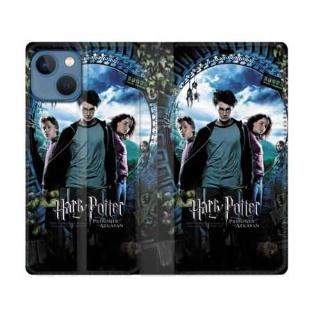 Housse Cuir Portefeuille Pour Iphone 14 (6.1) Harry Potter Azkaban
