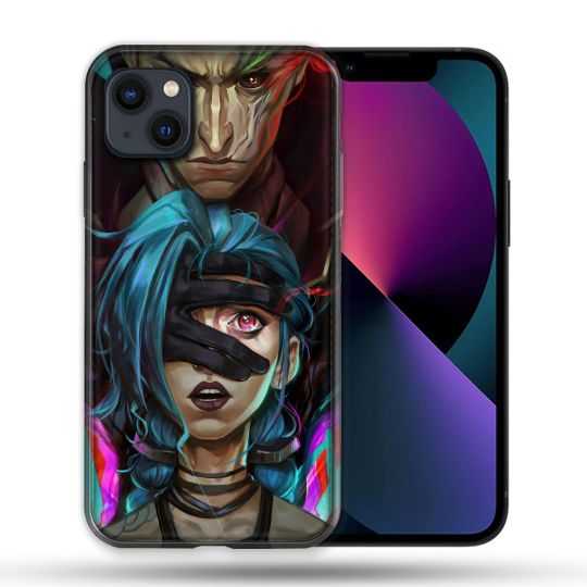 Coque Pour Iphone 14 Pro Max (6.7) Arcane Jynx Bleu