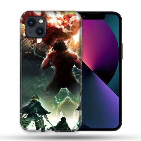 Coque Pour Iphone 14 Pro Max (6.7) Manga Attaque Titans Combat