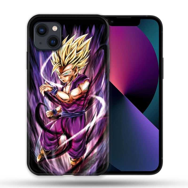 Coque Pour Iphone 14 Pro Max (6.7) Manga Dragon Ball Sangohan Violet