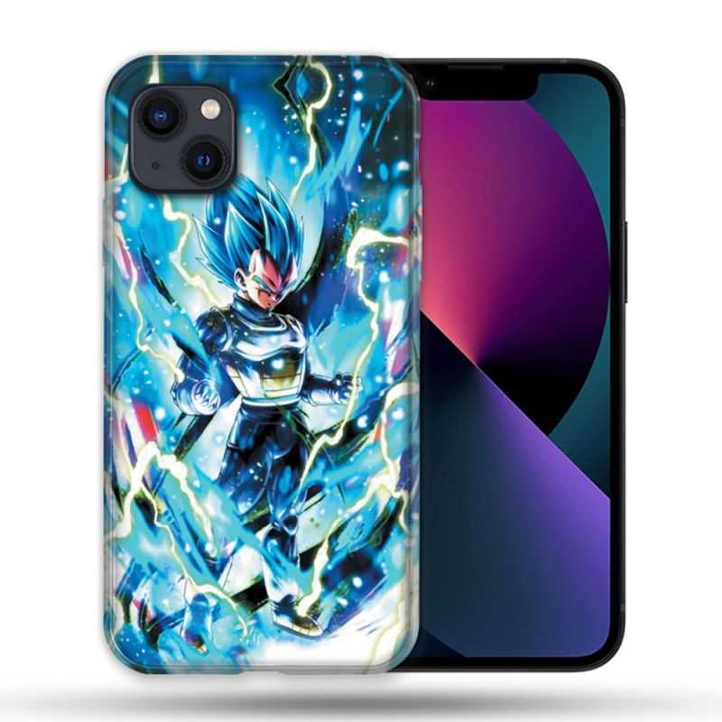 Coque Pour Iphone 14 Pro Max (6.7) Manga Dragon Ball Vegeta Bleu