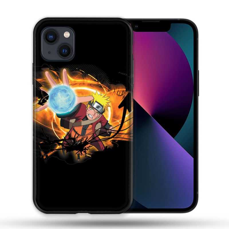 Coque Pour Iphone 14 Pro Max (6.7) Manga Naruto Noir