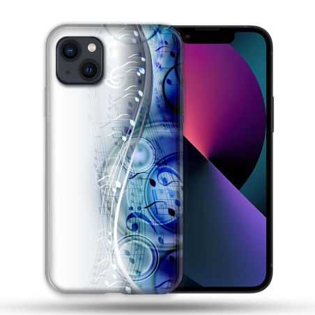 Coque Pour Iphone 14 Pro Max (6.7) Musique Partition Vague