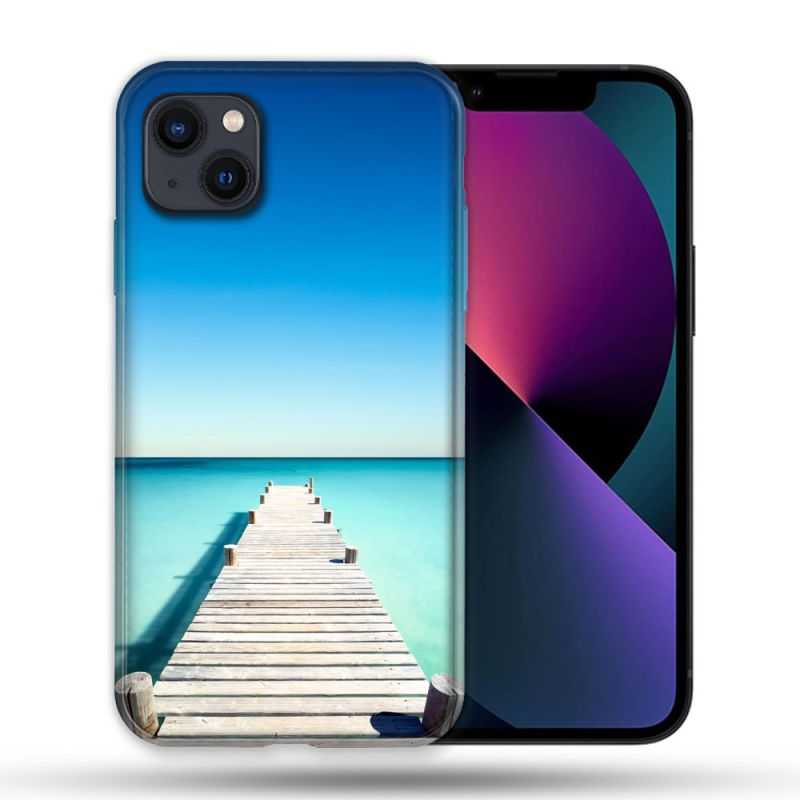 Coque Pour Iphone 14 Pro Max (6.7) Nature Pont Mer