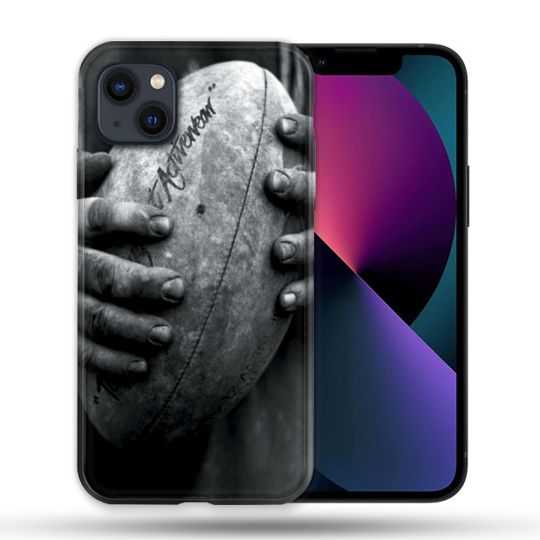 Coque Pour Iphone 14 Pro Max (6.7) Sport Rugby Ballon Vintage