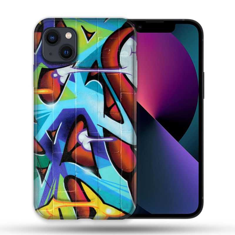 Coque Pour Iphone 14 Pro Max (6.7) Street Art Graf Color