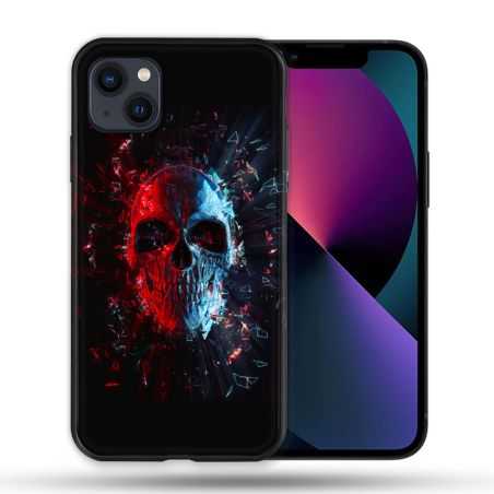 Coque Pour Iphone 14 Pro Max (6.7) Tete de Mort Deflagration