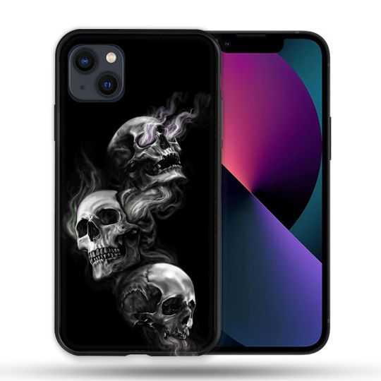 Coque Pour Iphone 14 Pro Max (6.7) Tete de Mort Triple