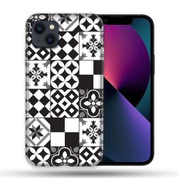 Coque Pour Iphone 14 Pro Max (6.7) Texture Carreau Ciment Noir