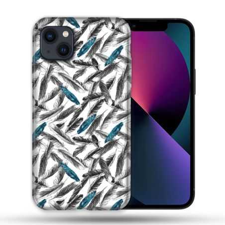 Coque Pour Iphone 14 Pro Max (6.7) Texture Plume Canard