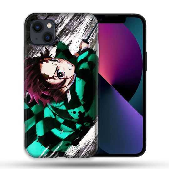 Coque Compatible MagSafe Pour Iphone 14 Max (6.7) Manga Demon Slayer Tanjiro