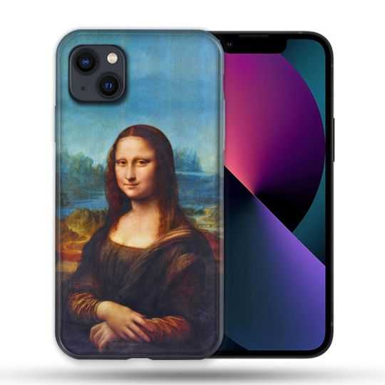 Coque Compatible MagSafe Pour Iphone 14 Max (6.7) Peinture Joconde