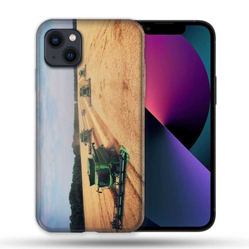Coque Pour Iphone 14 Max (6.7) Agriculture Moissonneuse