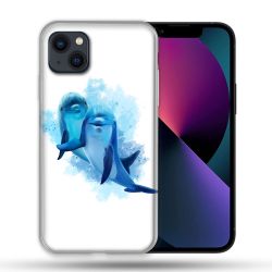 Coque Pour Iphone 14 Max (6.7) Animal Dauphin Duo