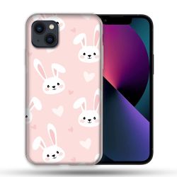 Coque Pour Iphone 14 Max (6.7) Animal Lapin Rose