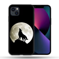 Coque Pour Iphone 14 Max (6.7) Animal Loup Noir