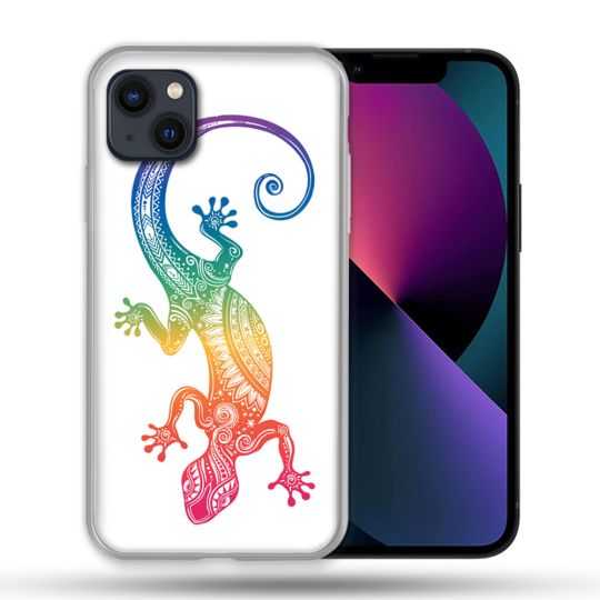 Coque Pour Iphone 14 Max (6.7) Animal Salamandre Color