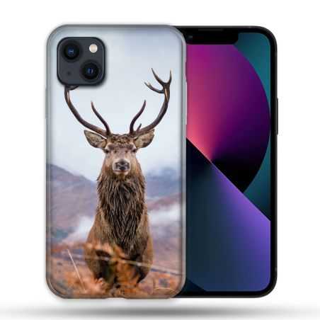 Coque Pour Iphone 14 Max (6.7) Chasse Chevreuil Montagne