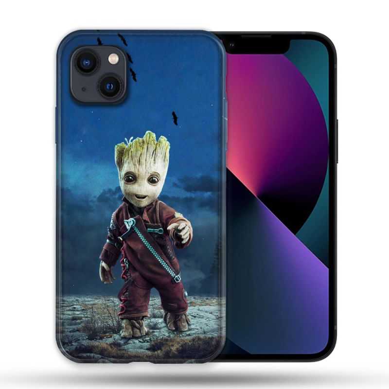 Coque Pour Iphone 14 Max (6.7) Groot Bleu