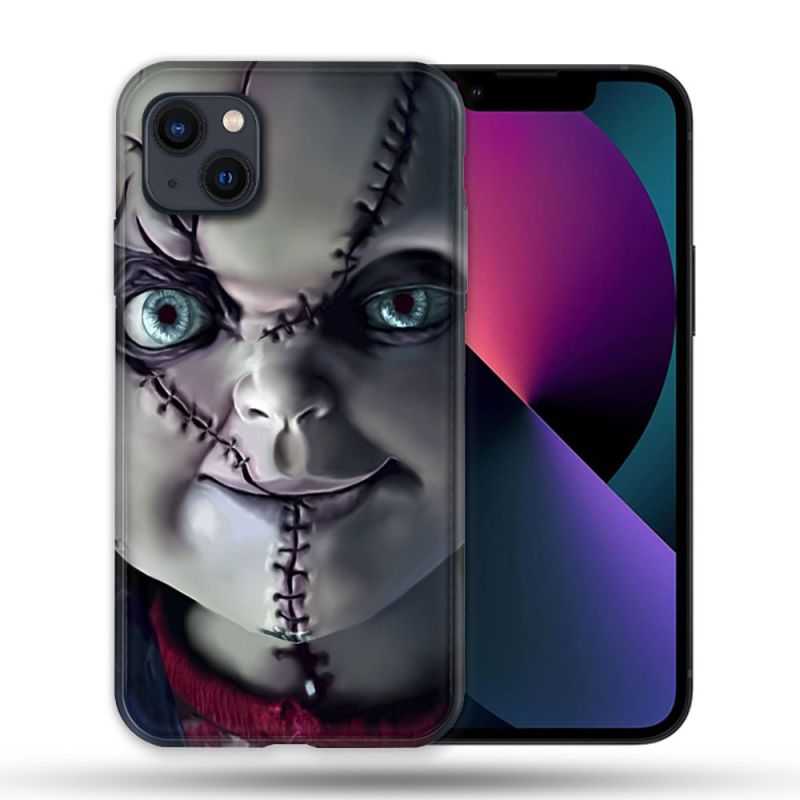 Coque Pour Iphone 14 Max (6.7) Horreur Chucky Cicatrice