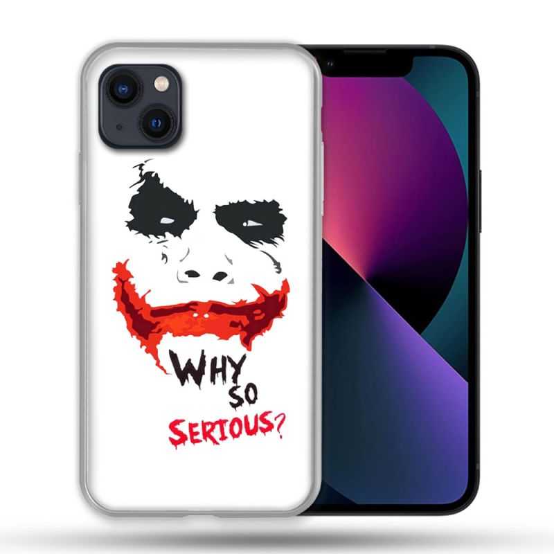 Coque Pour Iphone 14 Max (6.7) Joker Blanc