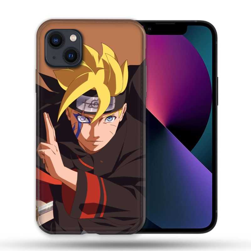 Coque Pour Iphone 14 Max (6.7) Manga Boruto Signe