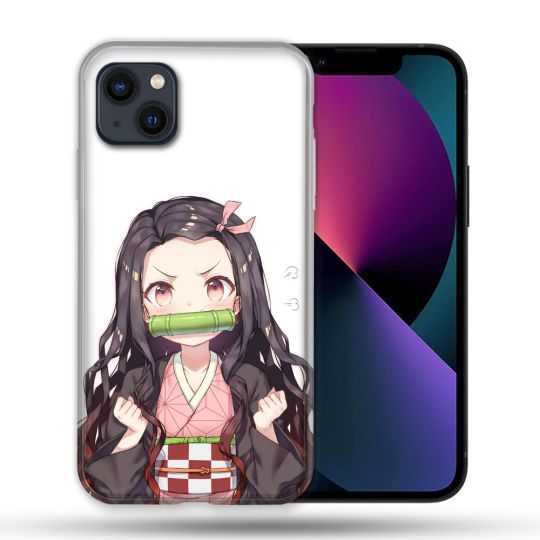 Coque Pour Iphone 14 Max (6.7) Manga Demon Slayer Nezuko