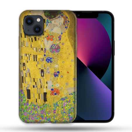 Coque Pour Iphone 14 Max (6.7) Peinture Le Baiser