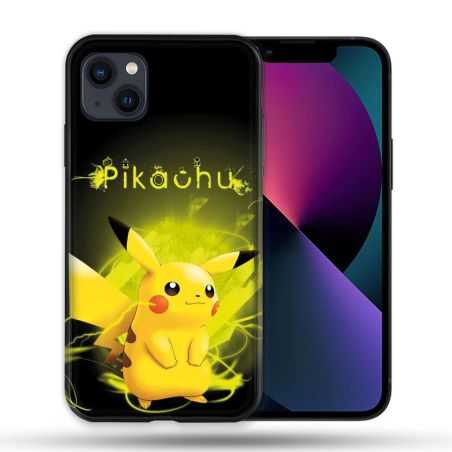 Coque Pour Iphone 14 Max (6.7) Pokemon Pikachu Eclair