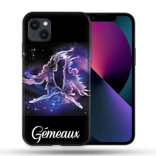 Coque Pour Iphone 14 Max (6.7) Signe Zodiaque 2 Gémeaux