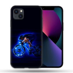 Coque Pour Iphone 14 Max (6.7) Sport Cyclisme Bleu