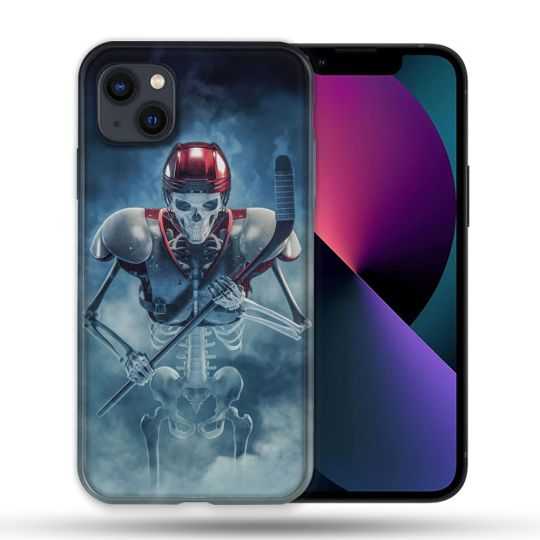 Coque Pour Iphone 14 Max (6.7) Sport Hockey Squelette