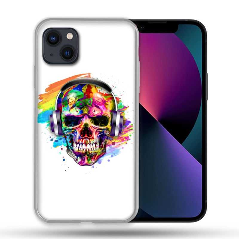 Coque Pour Iphone 14 Max (6.7) Tete de Mort Tag