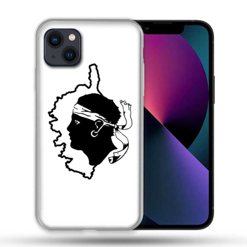 Coque Pour Iphone 14 Max (6.7) Voyage Corse Blanc