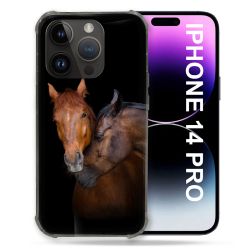 Coque Pour Iphone 14 Pro (6.1) Animal Cheval Marron