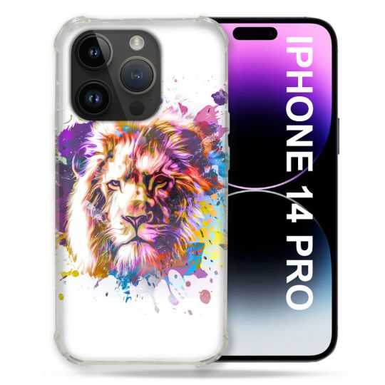 Coque Pour Iphone 14 Pro (6.1) Animal Lion Tag