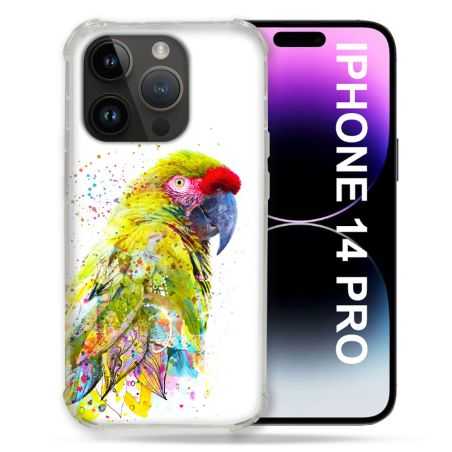Coque Pour Iphone 14 Pro (6.1) Animal Perroquet Jaune