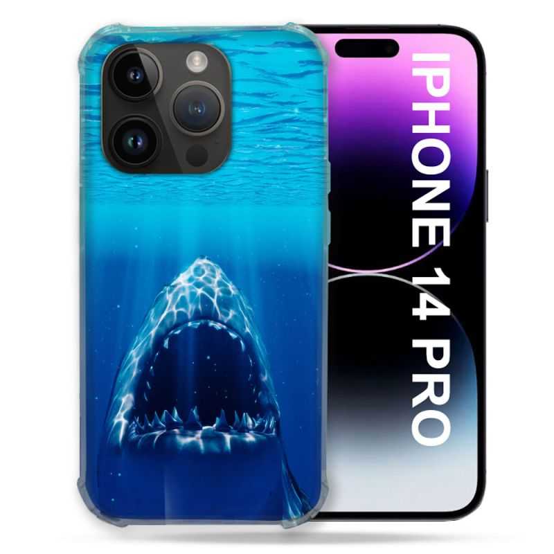 Coque Pour Iphone 14 Pro (6.1) Animal Requin Dent