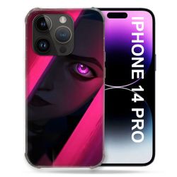 Coque Pour Iphone 14 Pro (6.1) Arcane Jynx Rose