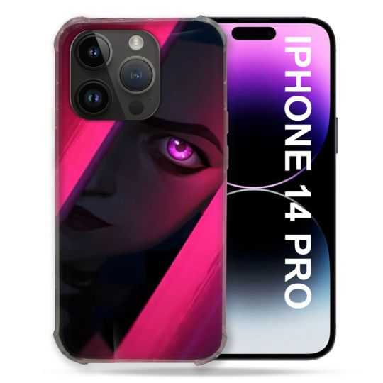 Coque Pour Iphone 14 Pro (6.1) Arcane Jynx Rose
