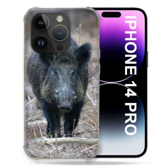 Coque Pour Iphone 14 Pro (6.1) Chasse Sanglier Pin