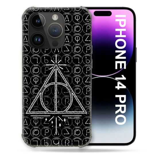 Coque Pour Iphone 14 Pro (6.1) Harry Potter Hollows Triangle Noir