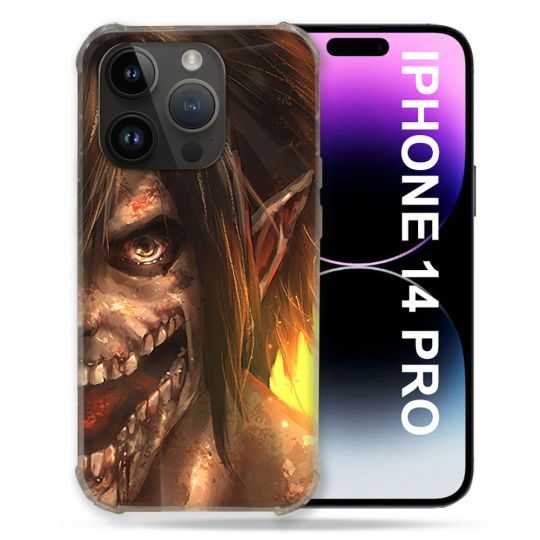 Coque Pour Iphone 14 Pro (6.1) Manga Attaque Titans Eren Titan